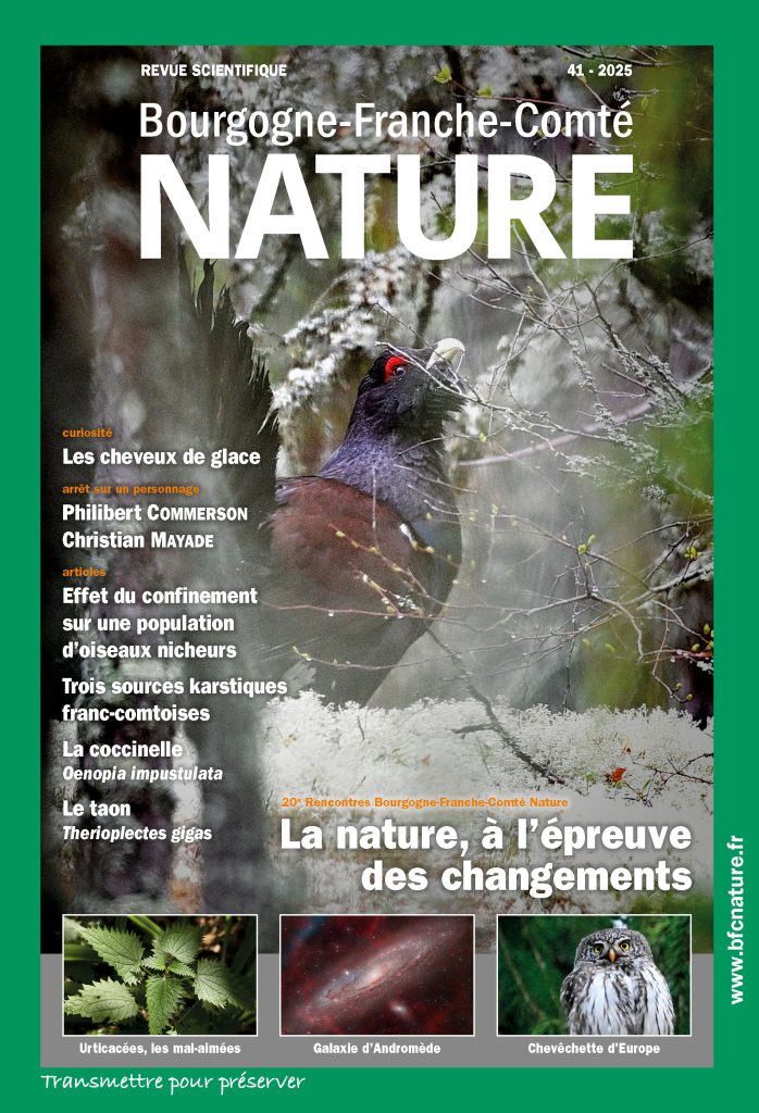 couverture revue scientifique Bourgogne Franche Comté numéro 41